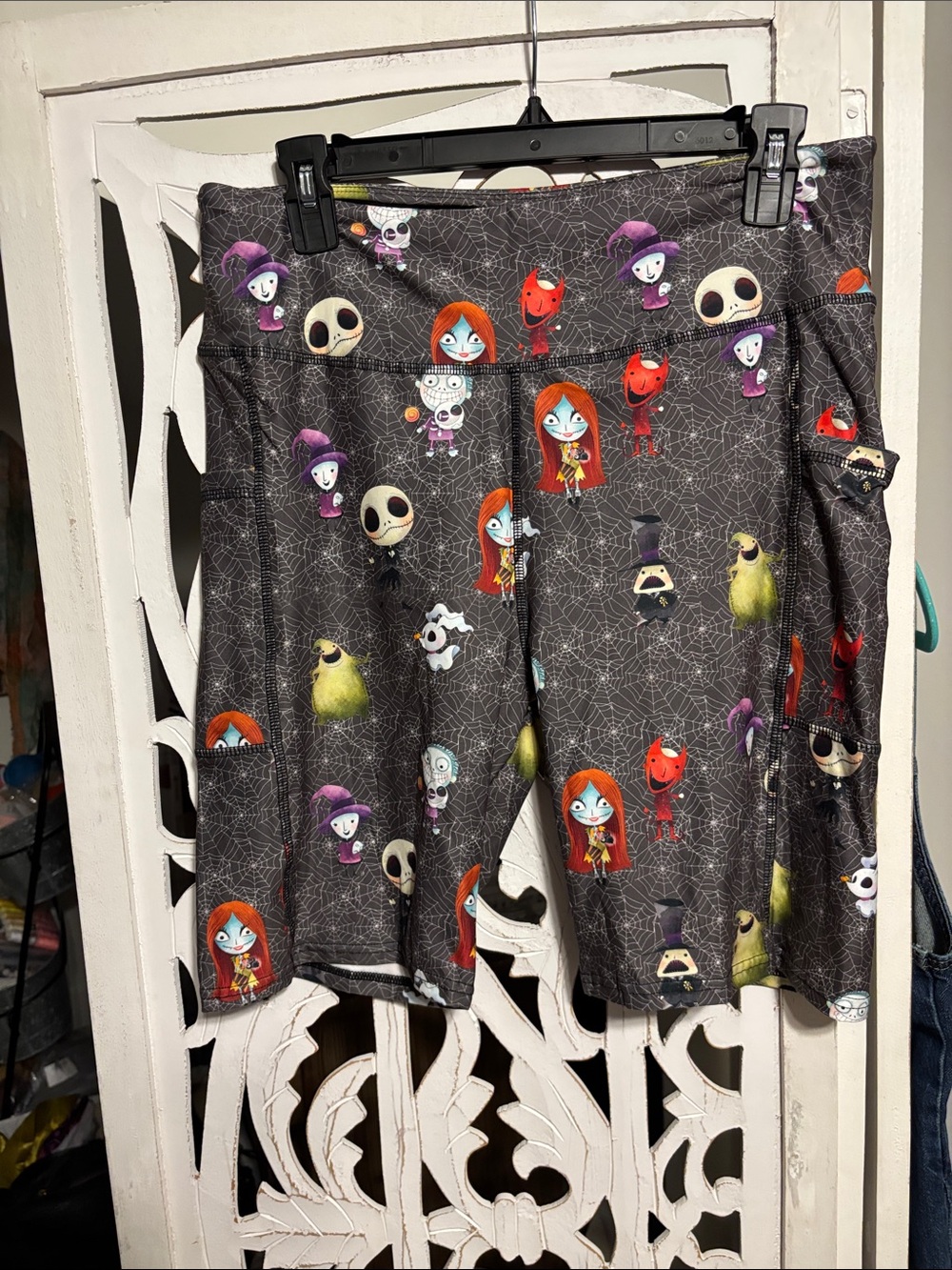 Halloween Character Print Skater/biking Shorts